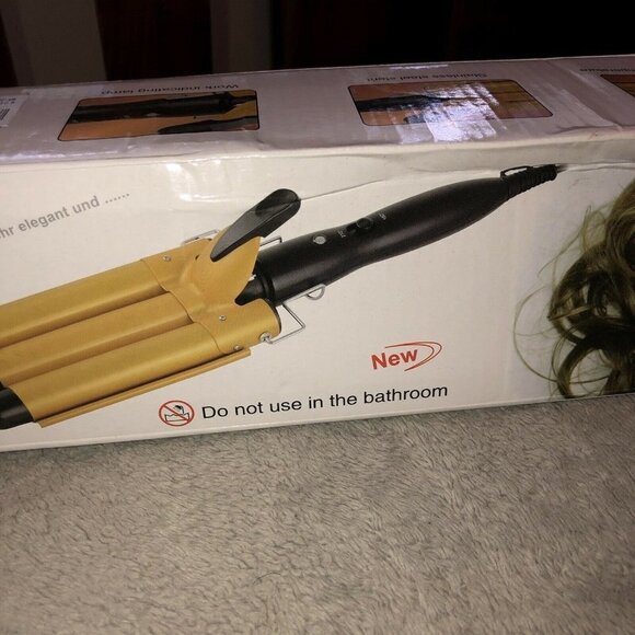 Triple Rod Hair Curling Iron PINK/BLACK 25mm 98W - Picture 11 of 12